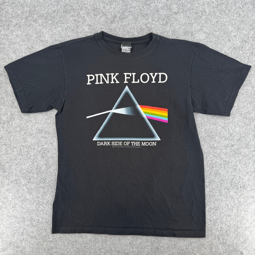Pink Floyd Dark Side of the Moon Black Graphic Anvil T-Shirt Mens M